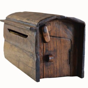 Home wall decoration wooden outdoor mailbox wall mounted outdoor rainproof European style mailbox