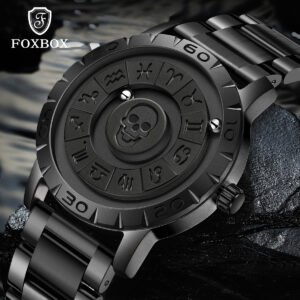 Skull Head Men's Multi-Functional Waterproof Quartz Watch