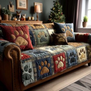 Light luxury living room home velvet sofa cushion dust-proof animal decoration pad
