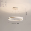 Simple modern full spectrum eye protection Nordic bedroom, dining room, pendant light, circular living room light