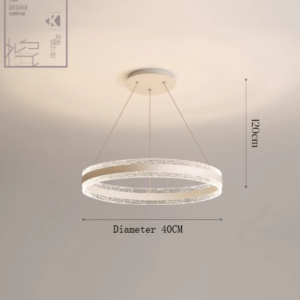 Simple modern full spectrum eye protection Nordic bedroom, dining room, pendant light, circular living room light