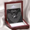 Hollow out heart-shaped necklace gift box for women